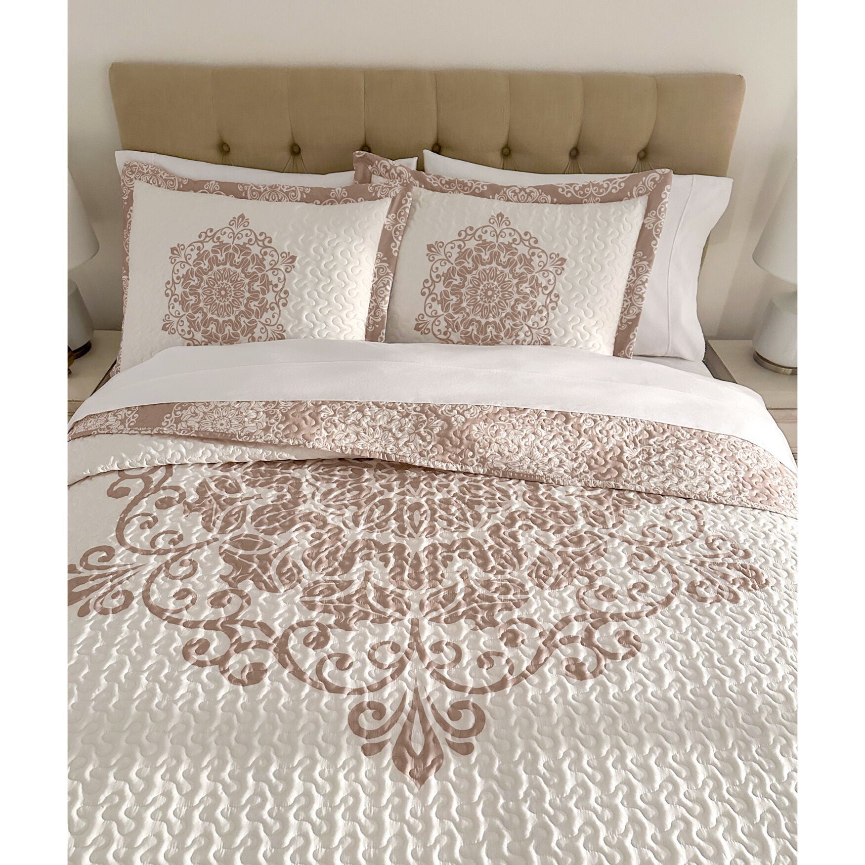 Serena 3-PC Bedding Set, IVORY, on-hover image number 1