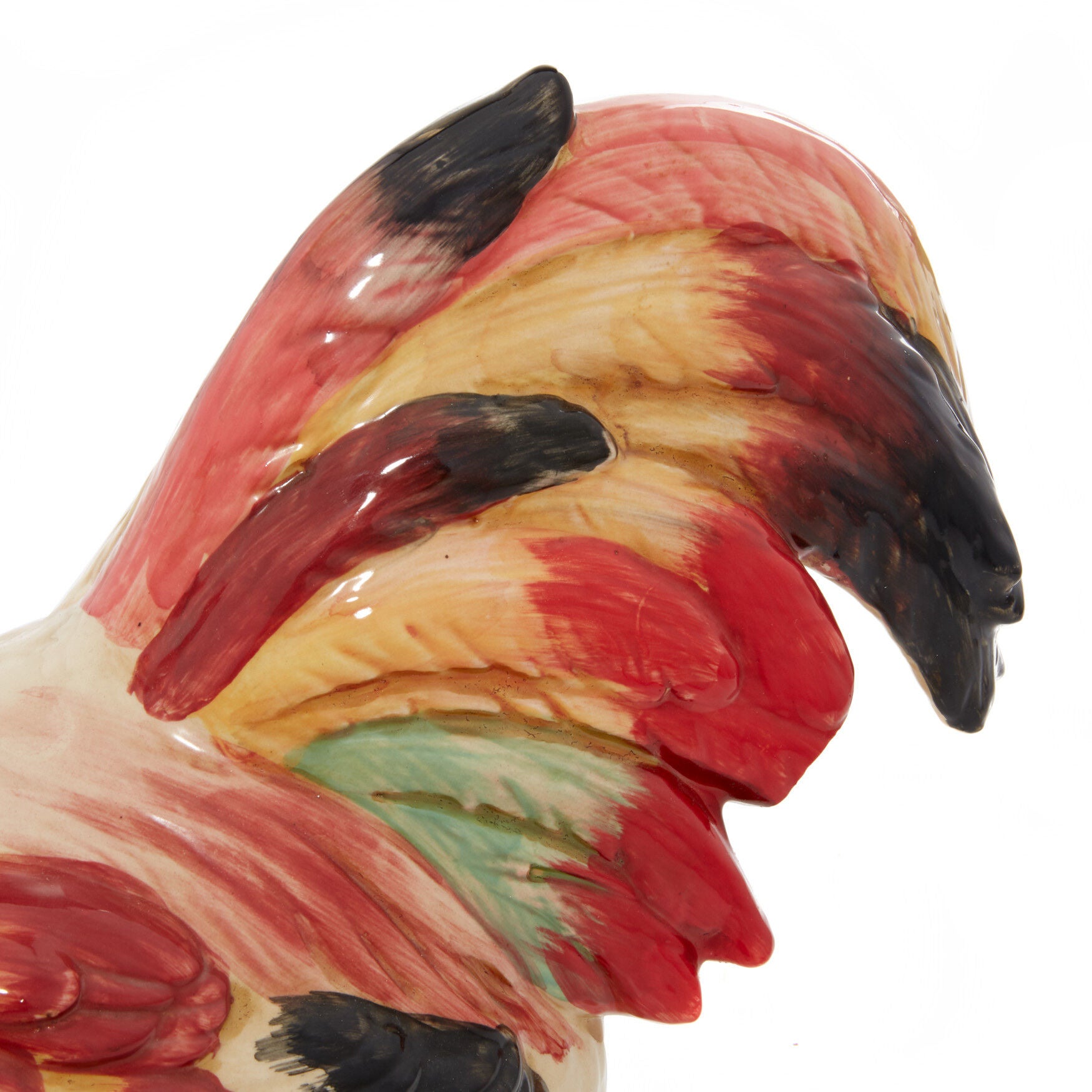 Red Ceramic Farmhouse Birds Garden Sculpture, , alternate image number 5