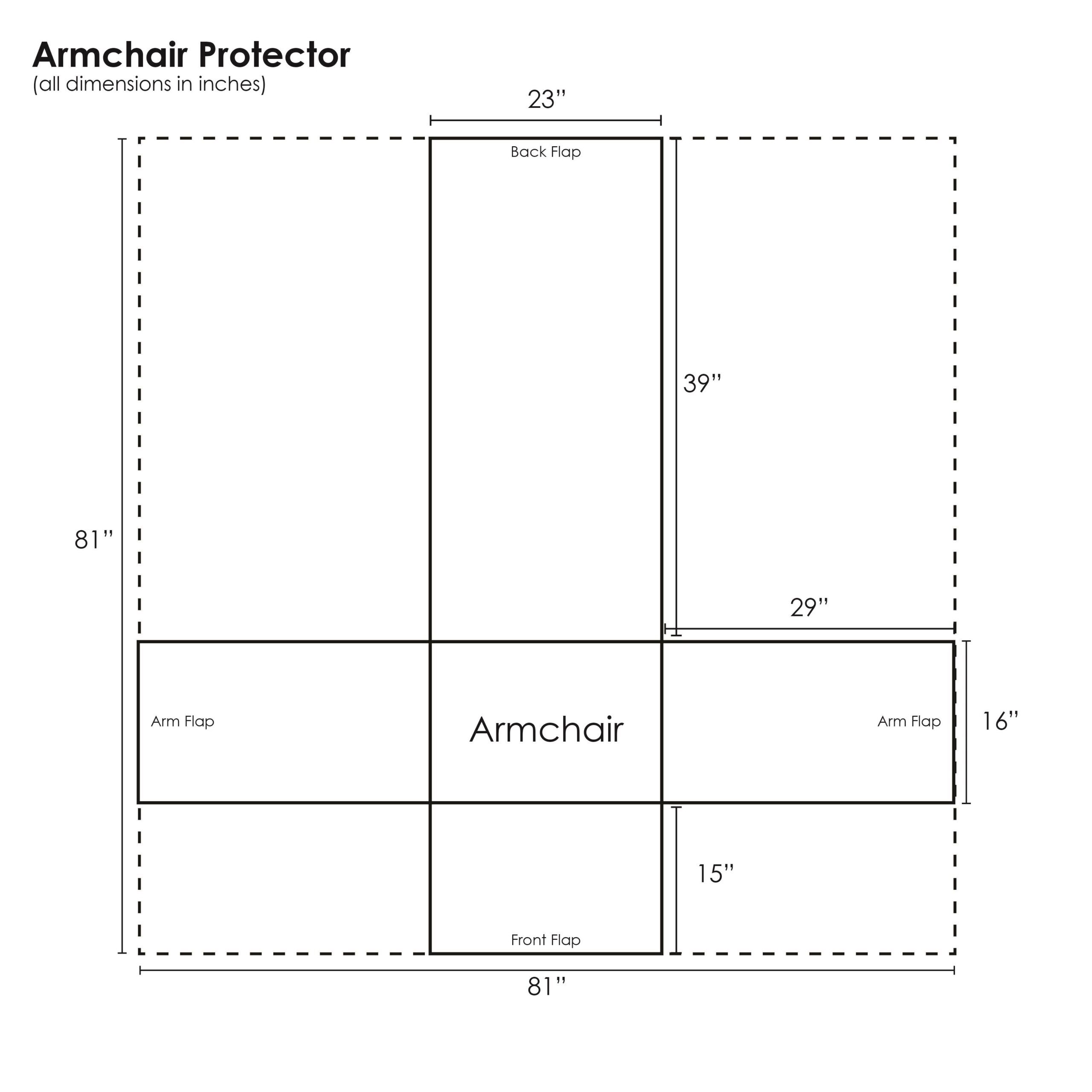 Cruz Armchair Furniture Protector, WHITE, alternate image number 4