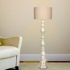 63" Antique Ivory Resin Floor Lamp, ANTIQUE IVORY, hi-res image number null