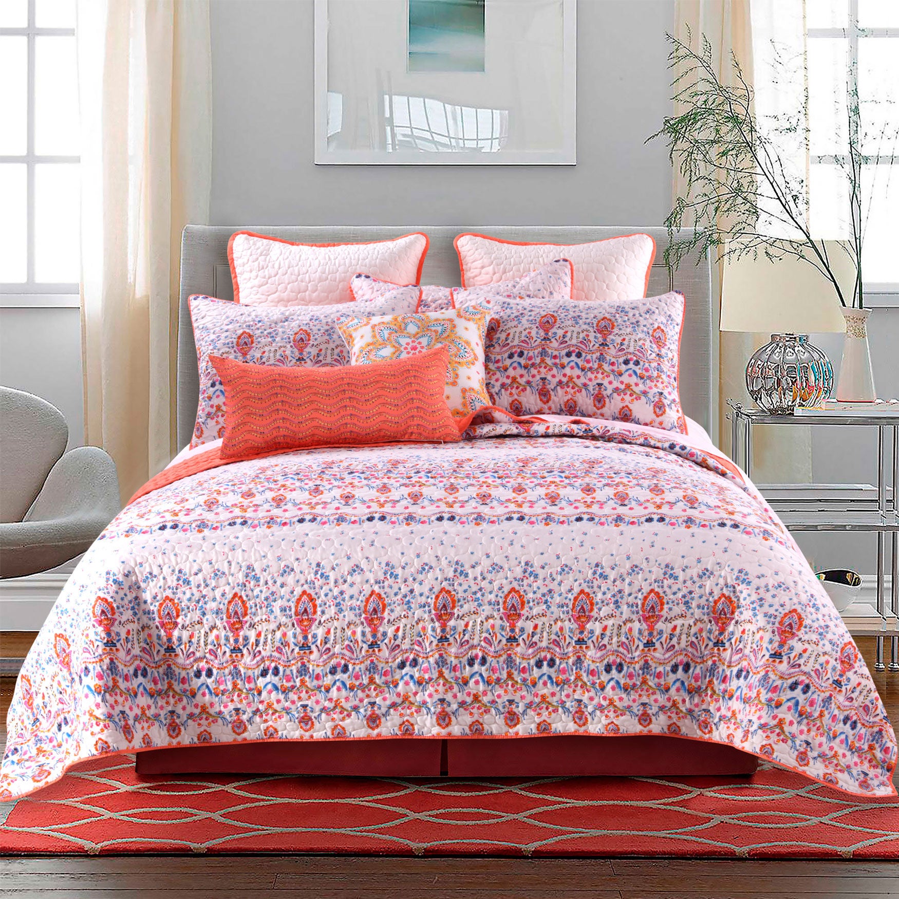 Amber Quilt Set , CREAM, hi-res image number 0