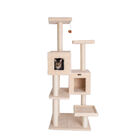 Multi-Level Real Wood Cat Tree With Two Condos Perches, , alternate image number 5