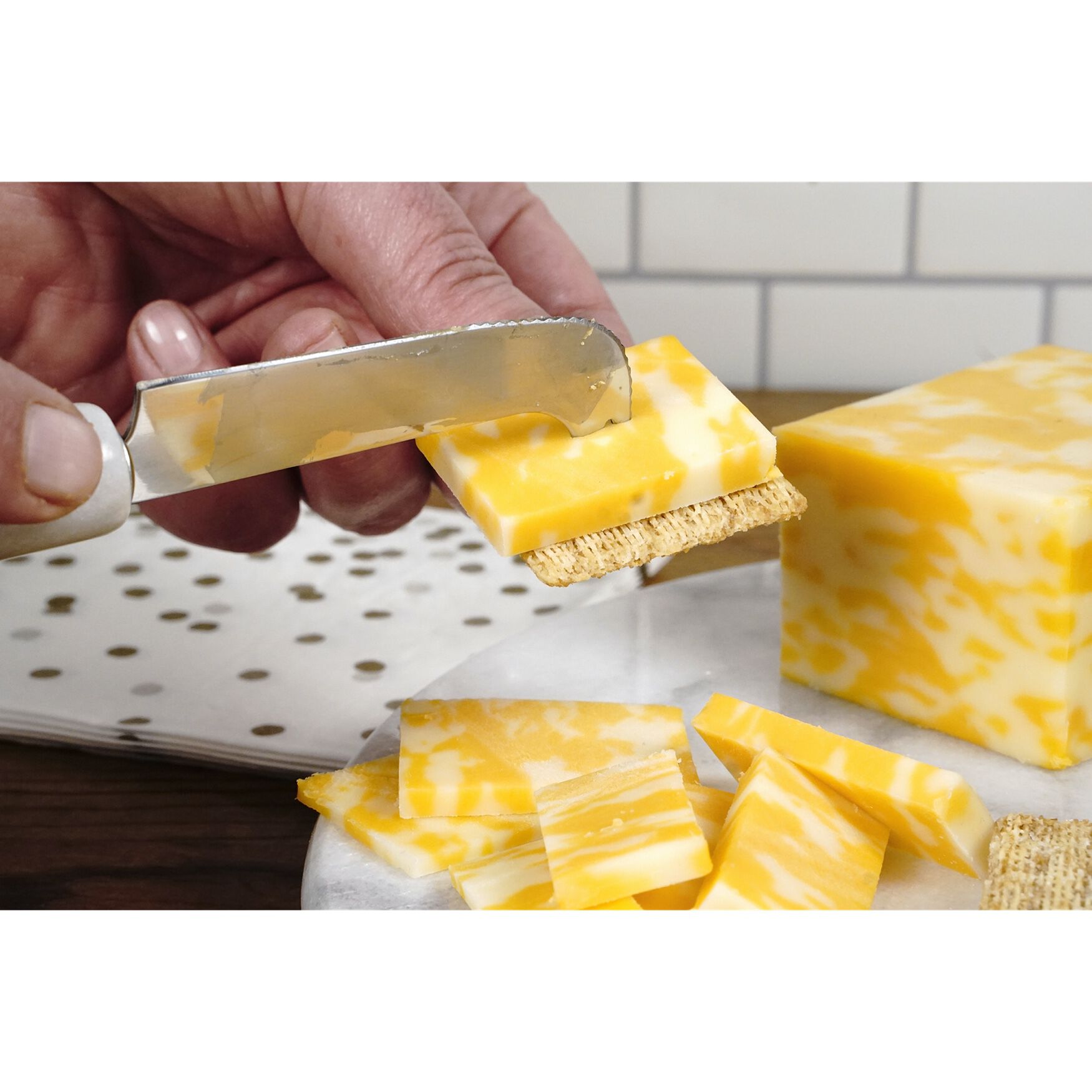 White Marble Cheese Board, , alternate image number 4