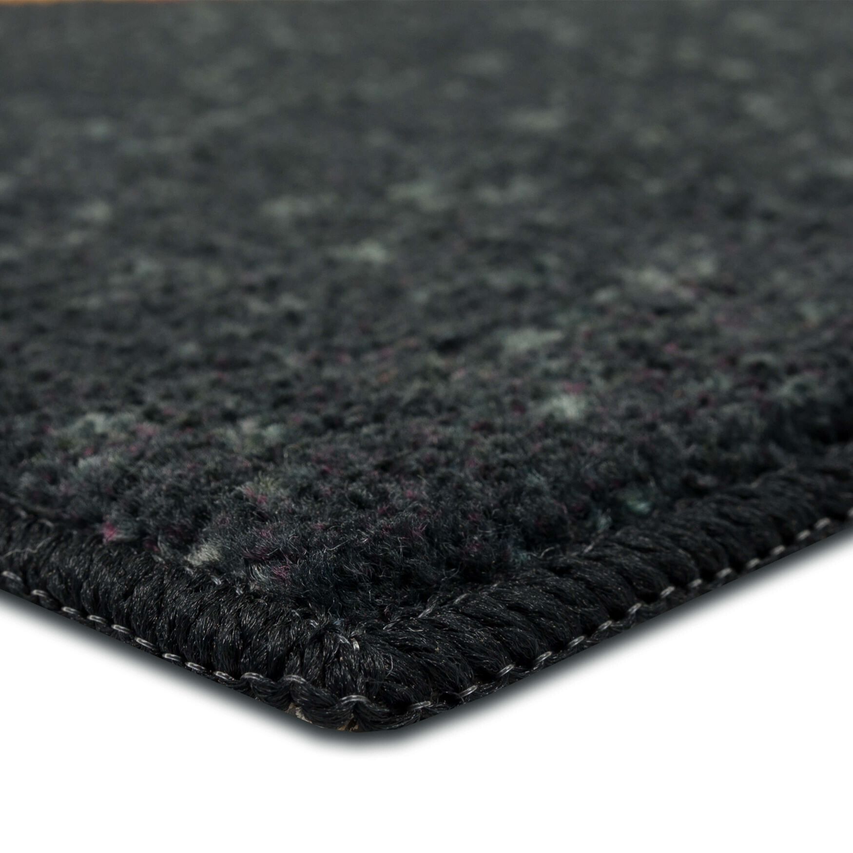 Speckled Pumpkin Black Kitchen Rug, , on-hover image number 1