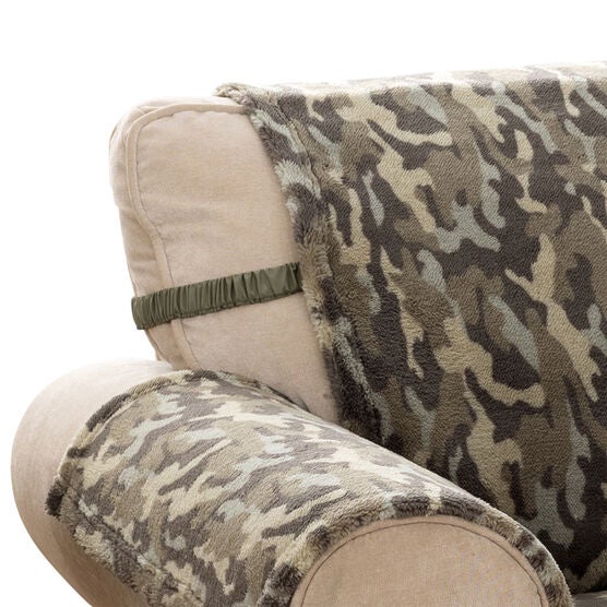 Camo Plush Sofa Furniture Cover, , alternate image number null