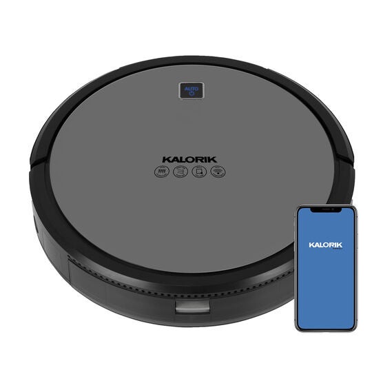 Kalorik Home Ionic Pure Air Smart Robot Vacuum, Black and Gray, , alternate image number null