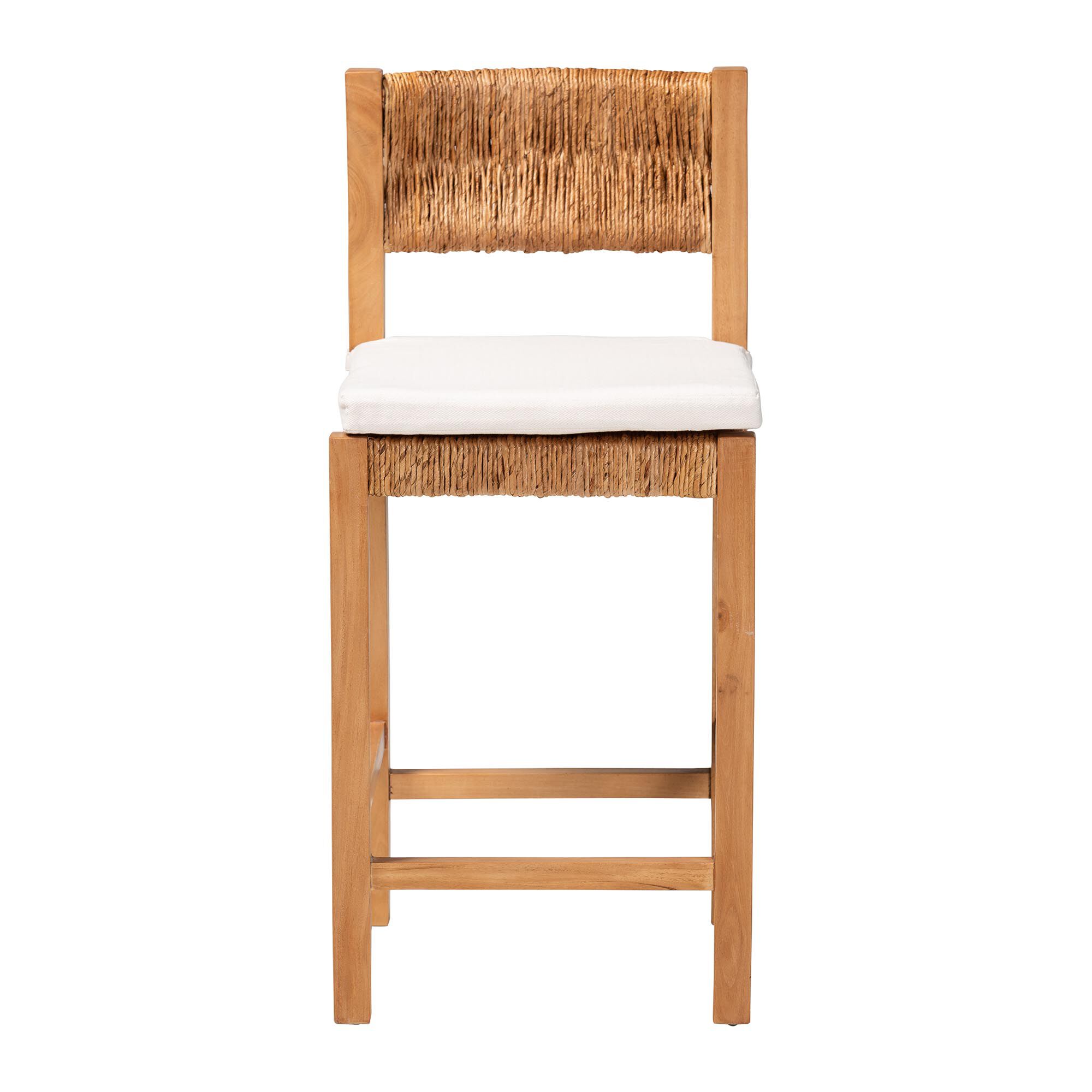 Pava Woven Seagrass Counter Stool, HONEY, alternate image number 2