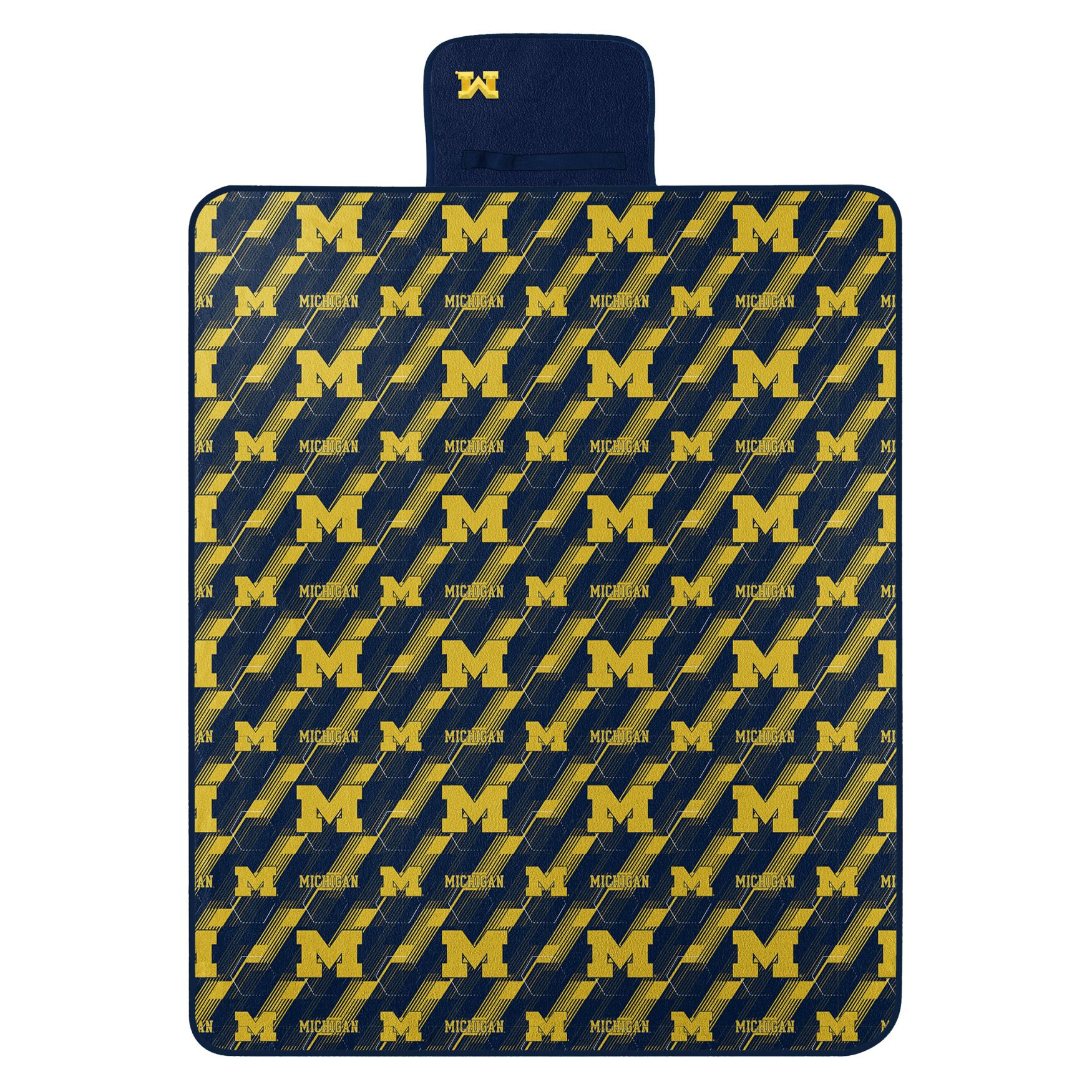 Michigan Hex Stripe Picnic Blanket, MULTI, hi-res image number 0