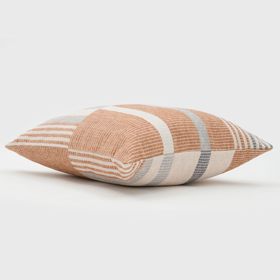 OLOV UNSYMETRICAL STRIPES PILLOW 18X18, , on-hover image number null