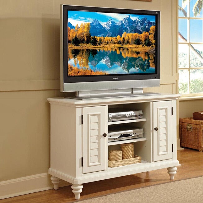 Bermuda TV Stand, WHITE, hi-res image number 0