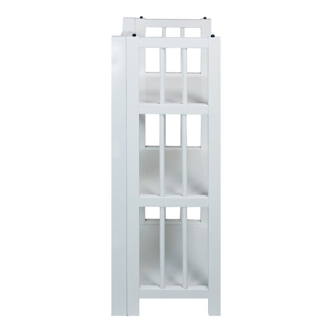 3-Shelf Folding Bookcase 14 inches Wide-White, , alternate image number 2