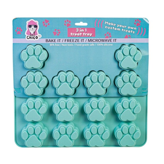 3 In 1 Silicone Baking Treat Tray, PAW PRINT SINGLE, hi-res image number null