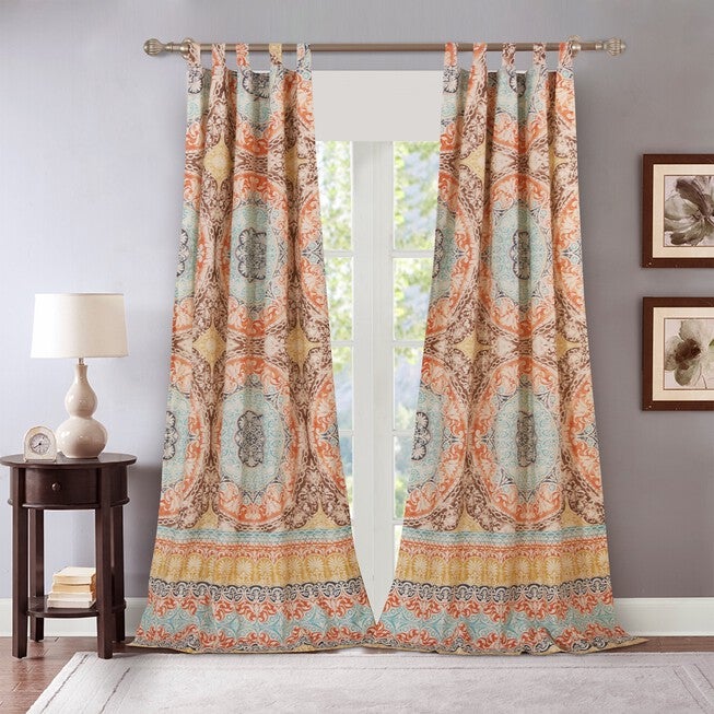 Olympia Curtain Panel Pair , MULTI, hi-res image number 0