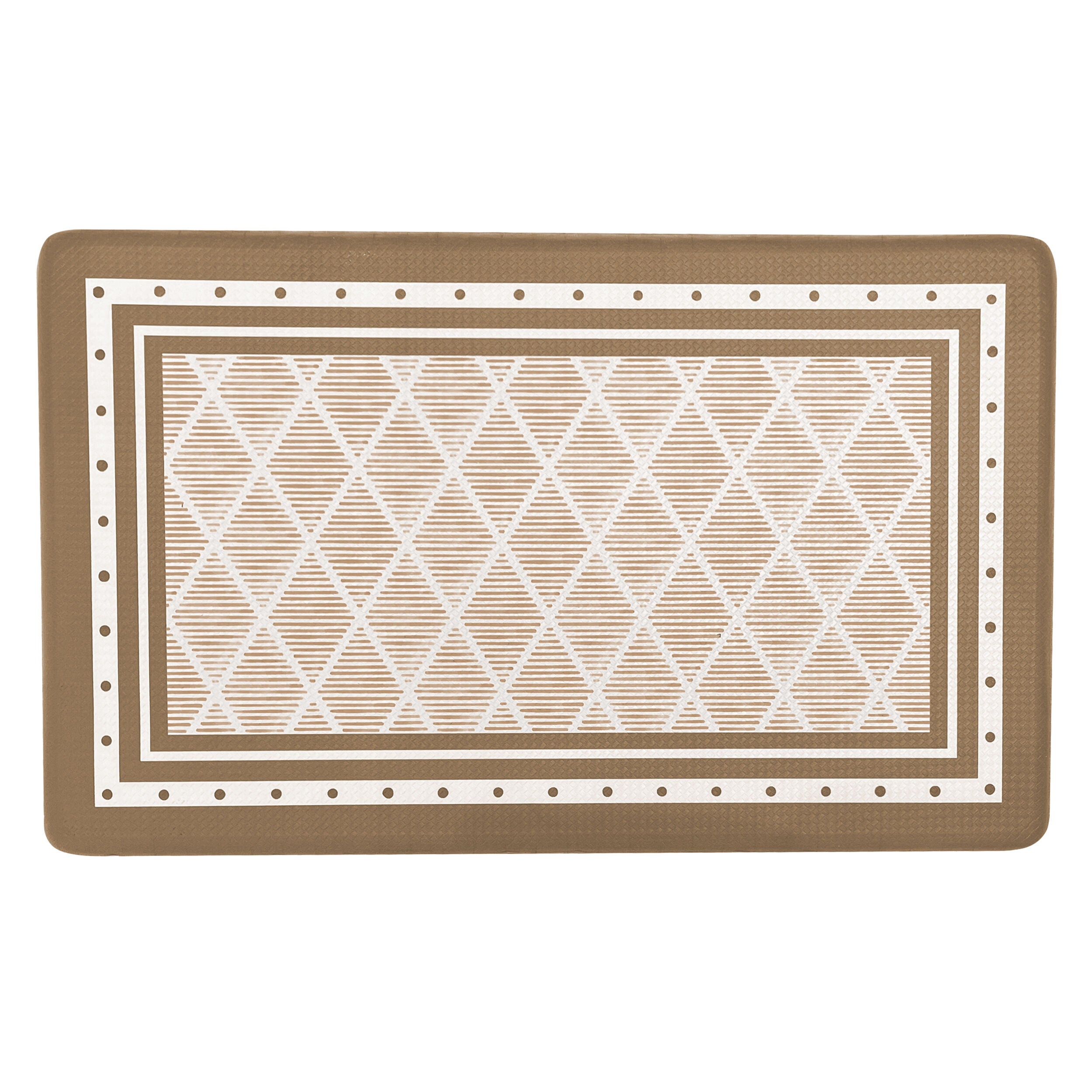 Boho 18x30 Anti Fatigue Mat, MOCHA, hi-res image number 0