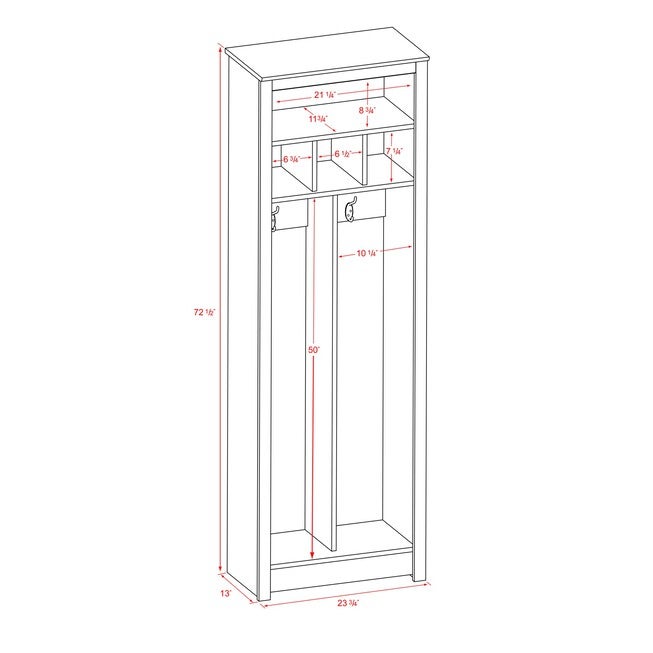 Space-Saving Entryway Organizer Espresso, , alternate image number null