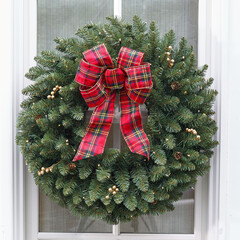 Large Pre-Lit Double-Sided Wreath
