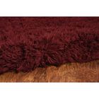 Flokati Burgundy Rug, , alternate image number null