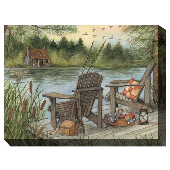 LAKE TIME OUTDOOR ART 40X30, MULTI, hi-res image number null