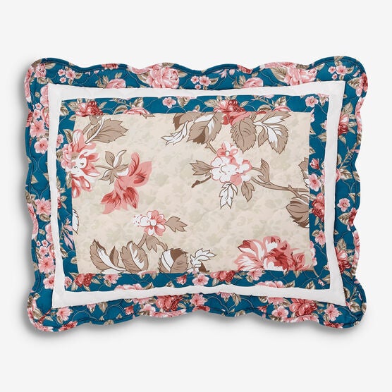 Blossom Sham Bedspread Collection, JADE FLORAL, hi-res image number null