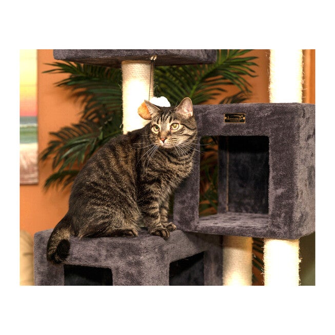 Armarkat Real Wood Griant Cat Tower With Condos For Multiple Cats A8104 Cat Tree, , alternate image number null