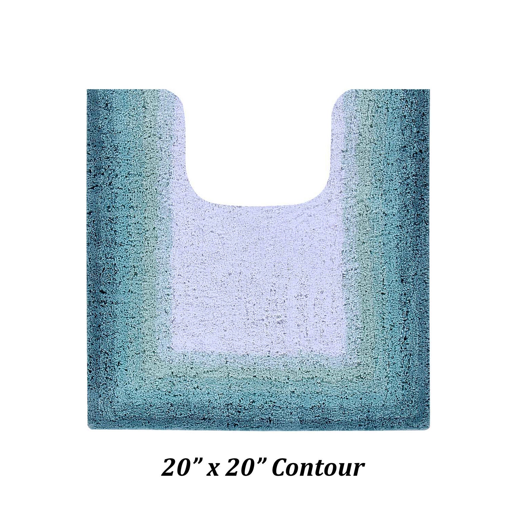 Torrent Bath Mat Rug, 20 inches X 20 inches, TURQUOISE, hi-res image number 0