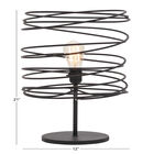 Black Metal Industrial Table Lamp, , alternate image number 3