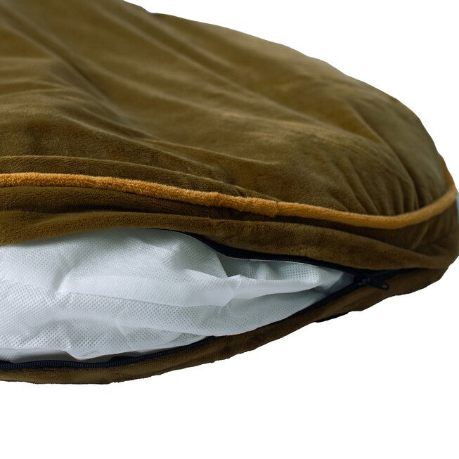 Poly Fill Dog Cushion Bed Pad, Mocha, , alternate image number null