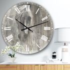 Farmhouse Horse Farmhouse Wall Clock, GREY, hi-res image number null