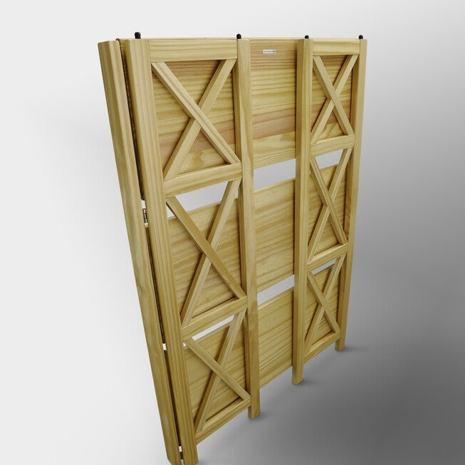 Montego 3-Shelf Folding Bookcase -Natural, , alternate image number 12