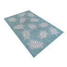 Liora Manne Carmel Seaturtles Indoor/Outdoor Rug Aqua 23"X7'6", , alternate image number null
