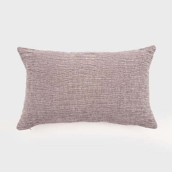 SETA TEXTURED CHENILLE PILLOW 24x14, TAUPE, hi-res image number null