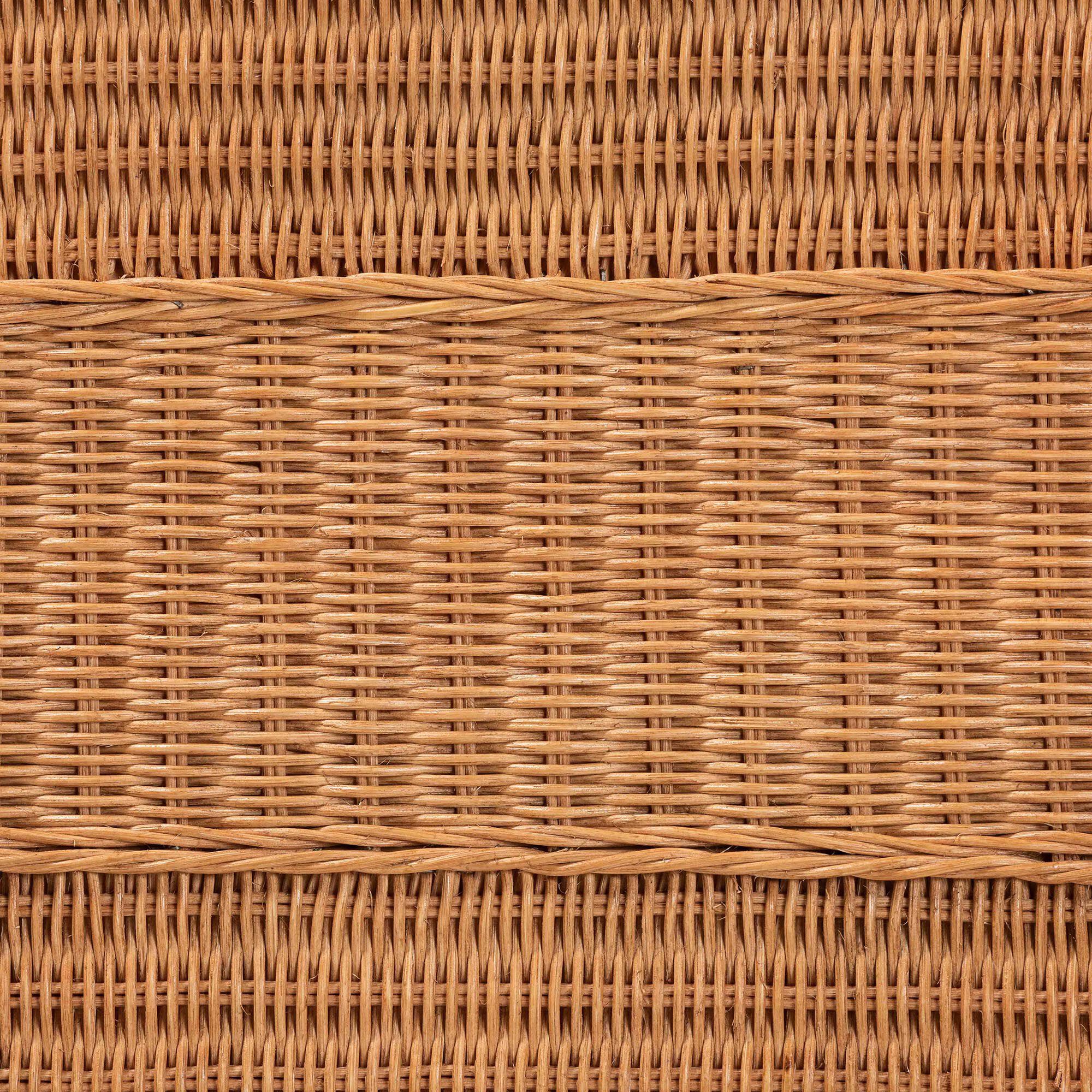 Minahasa Bohemian Light Honey Braided Rattan Side Table, HONEY, alternate image number 6