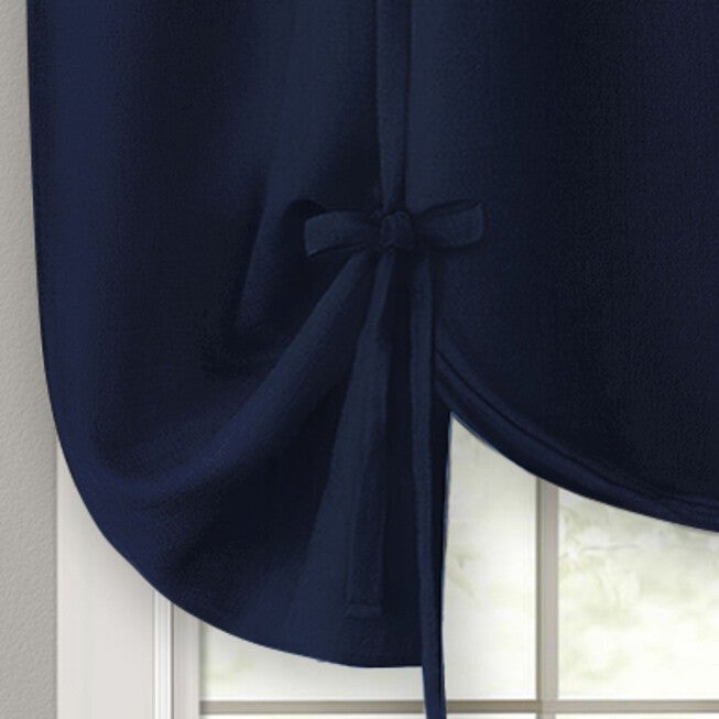 Darcy Window Curtain Tie Up Shade - 58x63, , alternate image number null
