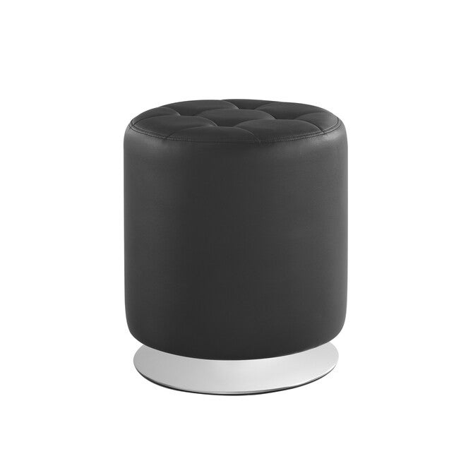Saylor Swivel Ottoman Ottomans, BLACK, hi-res image number null