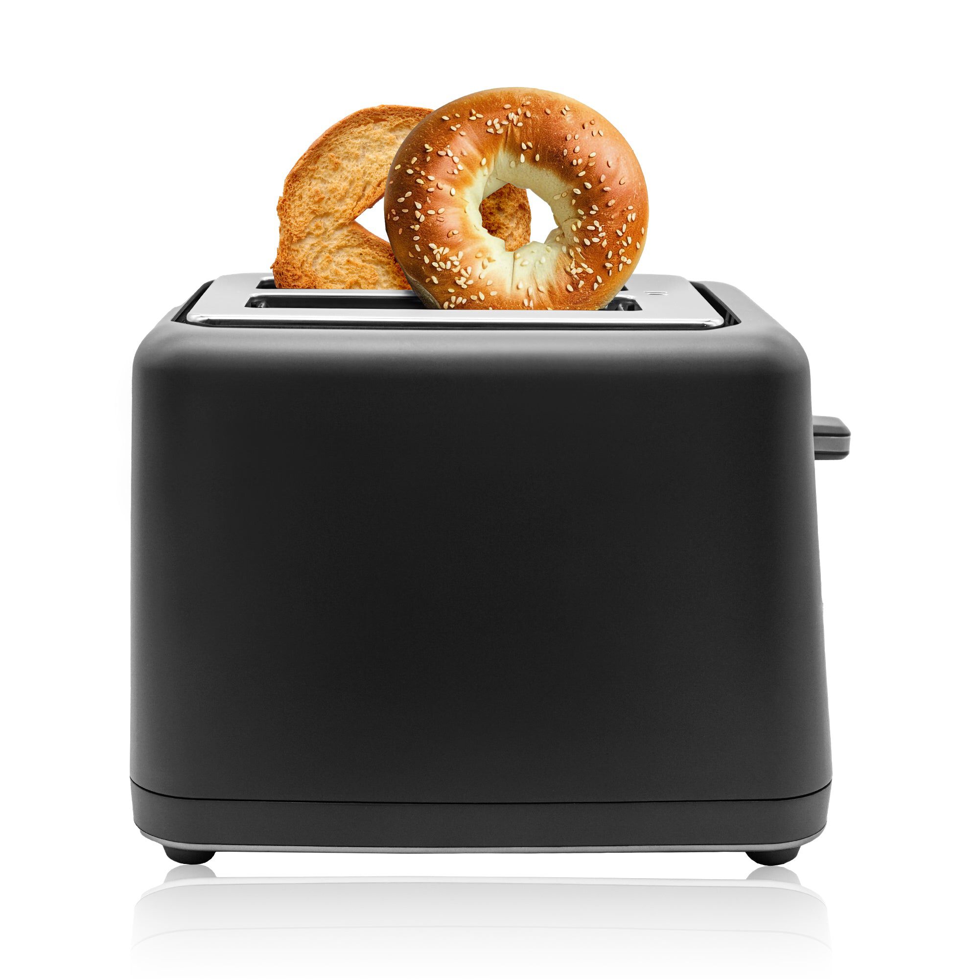 Livwell Matte Black 2-Slice Smart Touch Toaster, MATTE BLACK, alternate image number 3
