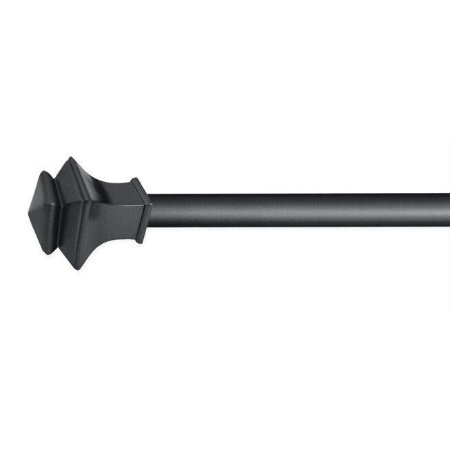 28"-48" Rod set with Square Finial, GRAPHITE, hi-res image number null