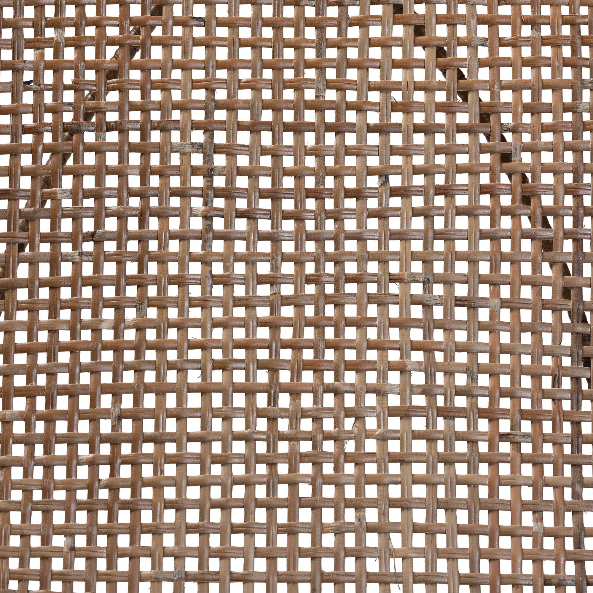 Sabelle Japandi Greywashed Rattan and Black Metal 2-Piece Dining Chair Set, BLACK, alternate image number 7