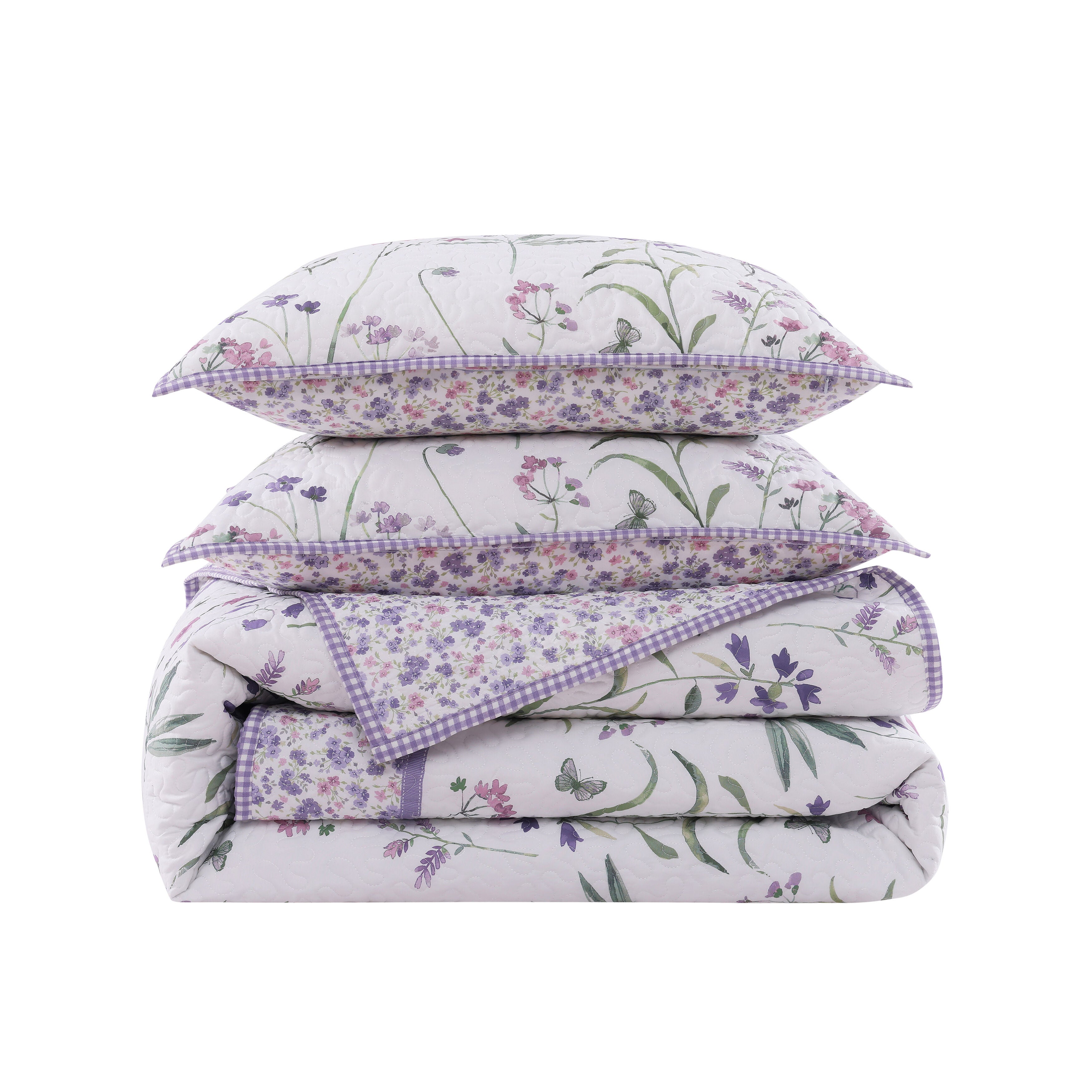 Nola 3 Piece Quilt Set, LILAC, alternate image number null