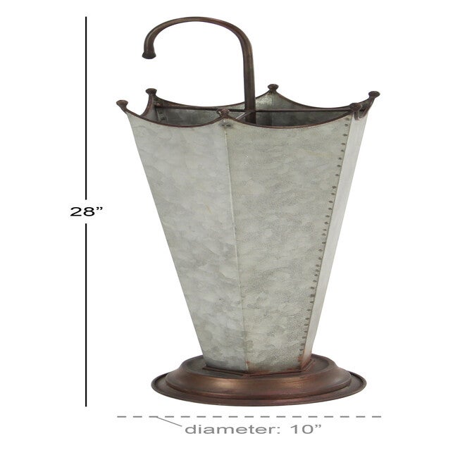 Grey Metal Farmhouse Storage Basket Storage Basket, , alternate image number 5