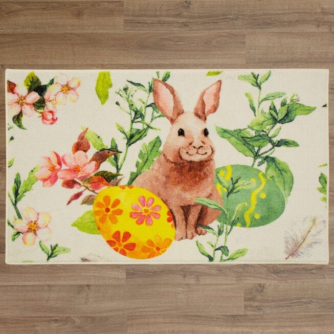 Easter Bunny Multi Kitchen Rug, , on-hover image number 1