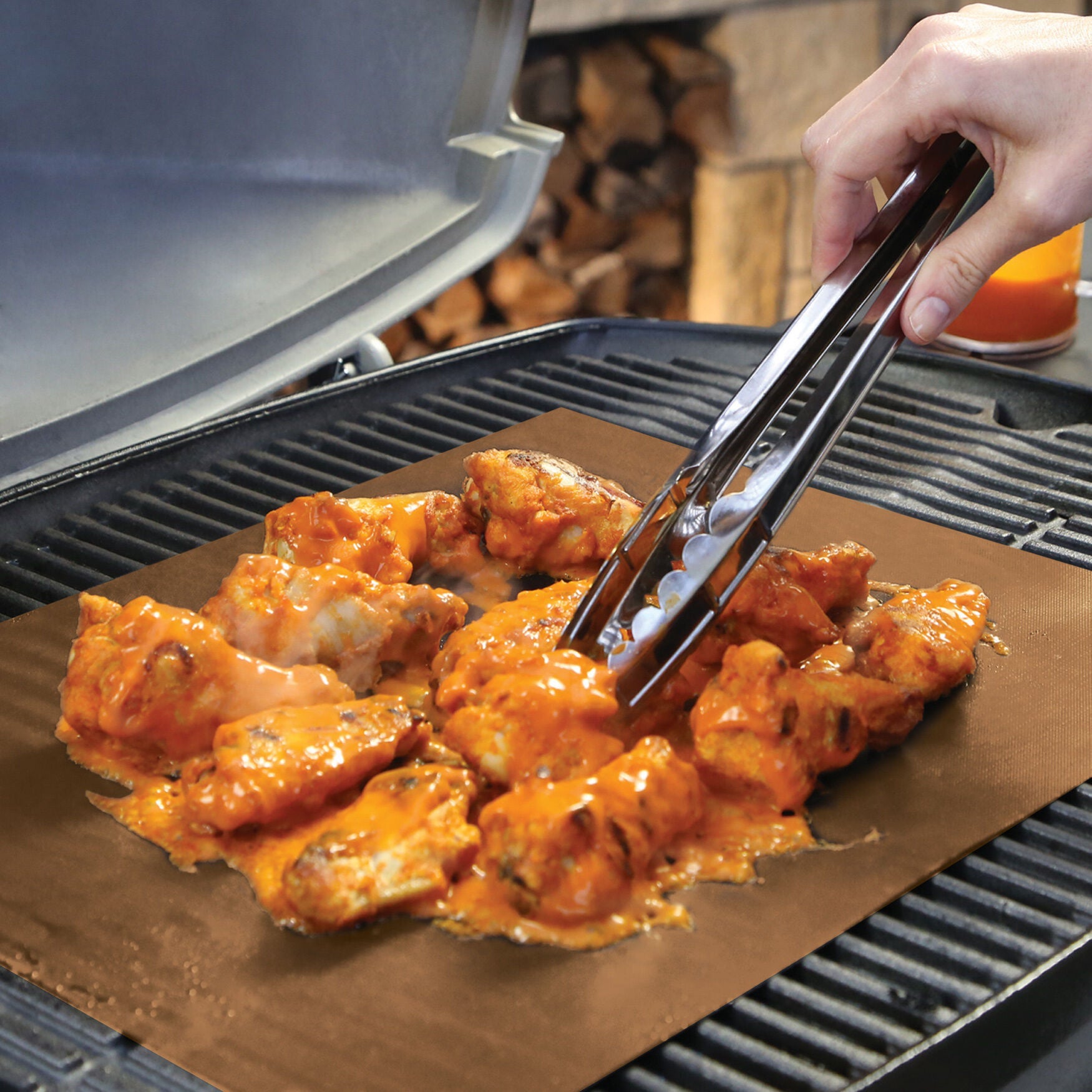 Yoshi&trade; Copper Grill & Bake Mats, Set of 2, COPPER, on-hover image number 1