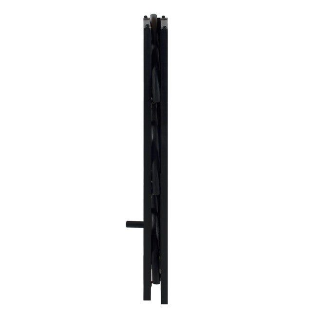 Montego 4-Shelf Corner Folding Bookcase-Black, , alternate image number 3