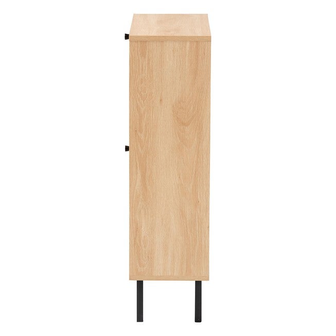 Remus Wood Shoe Cabinet, LIGHT OAK, alternate image number 4
