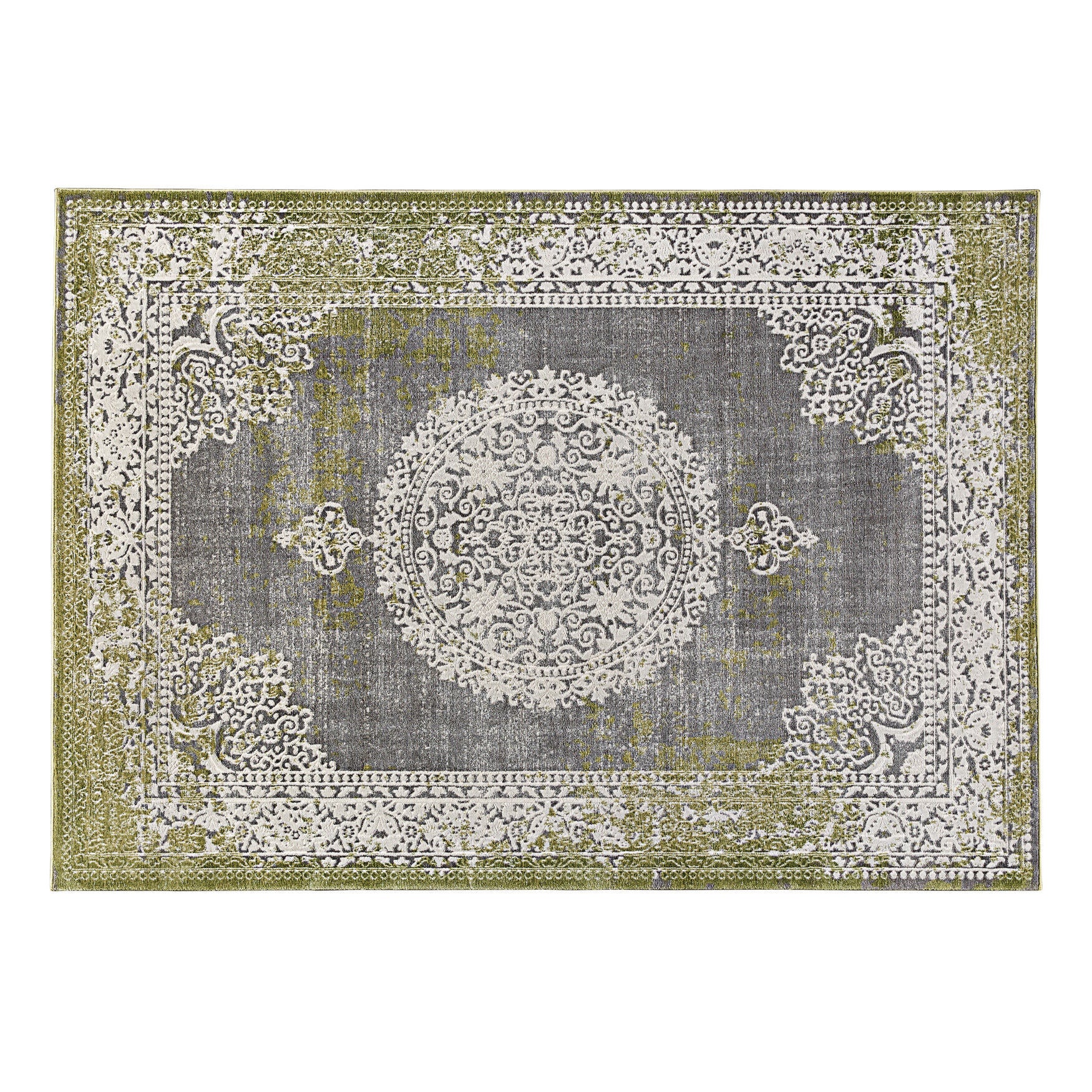 Overdye Print Rug, GRAY GREEN, hi-res image number 0