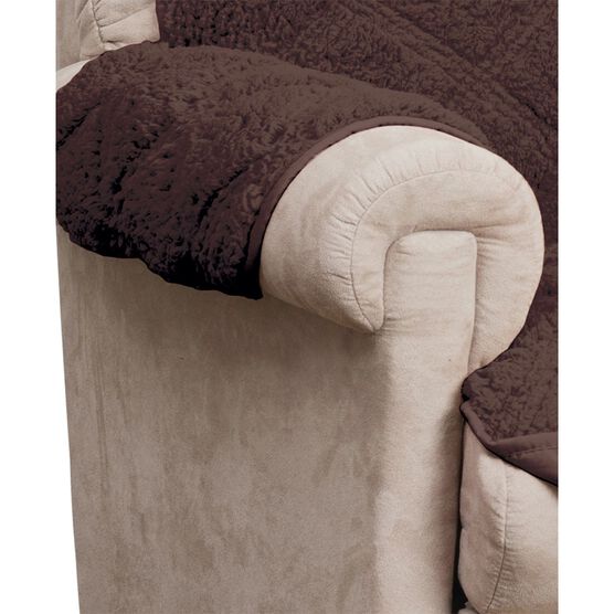 Hudson Reversible Sherpa to Microfiber Loveseat Furniture Cover, , on-hover image number null