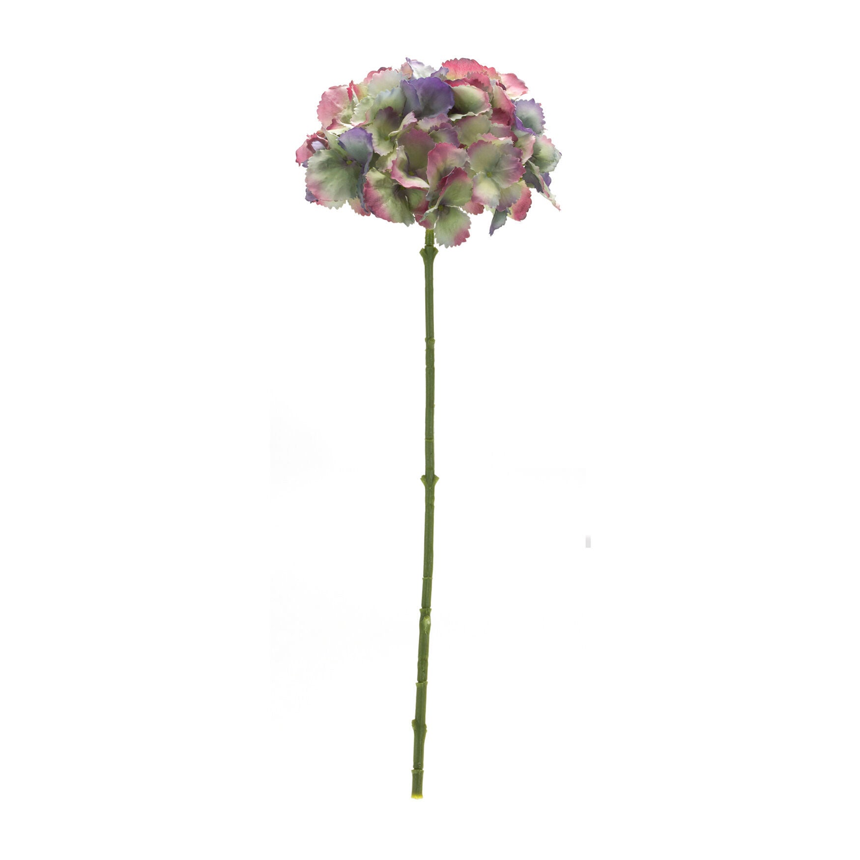 Varigated Lavender And Pink Hydrangea Flower Stem (Set Of 6), , on-hover image number 1