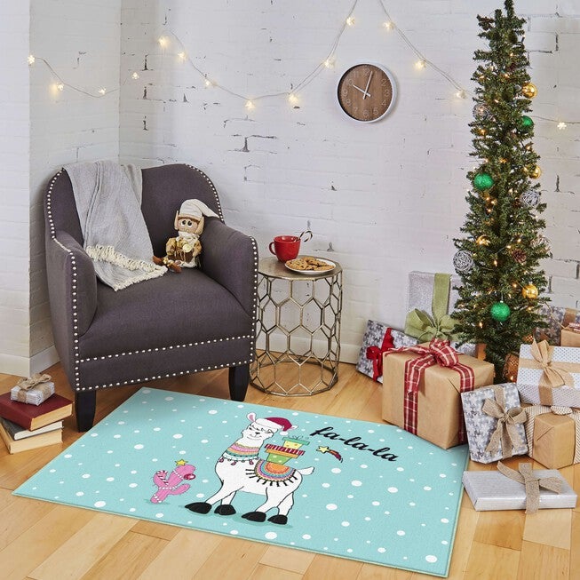 Fa La La Llama Multi Kitchen Rug, , alternate image number 8