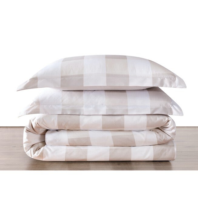Everyday Buffalo Plaid Duvet Cover Set, , on-hover image number 1
