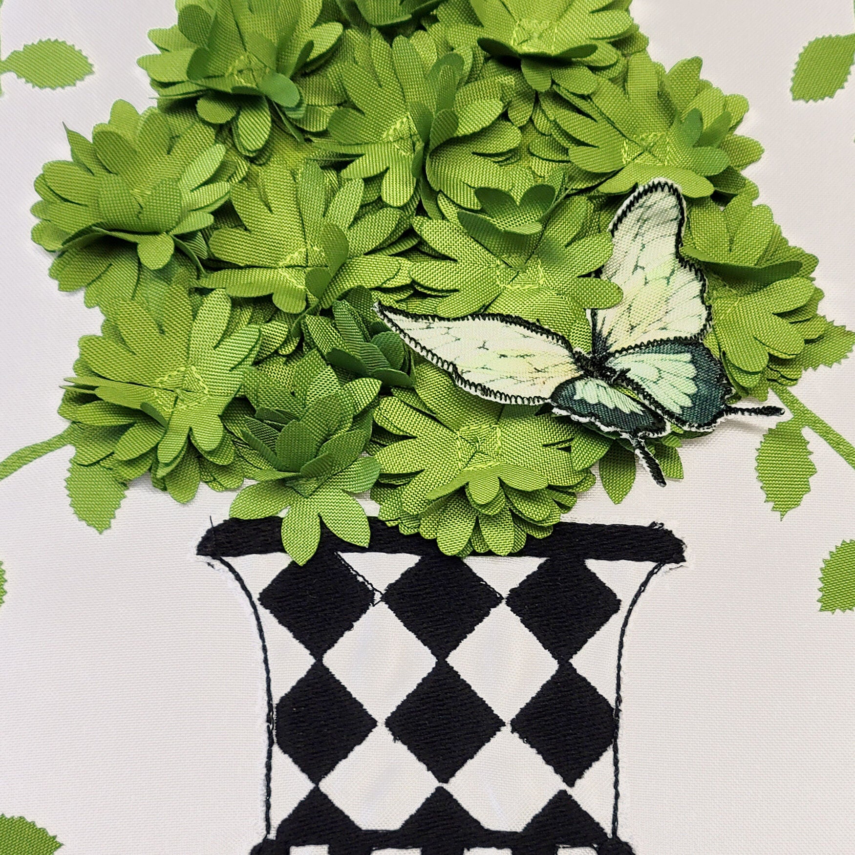 Edie @ Home Indoor/Outdoor Crowned Dimensional Topiary Decorative Throw Pillow 20X20, Leaf Multi, , alternate image number 7