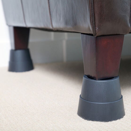 350 lbs. Weight Capacity Furniture Risers, Set of 8, GRAY, hi-res image number null